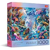 Trefl Underwater Life - 3000 Piece Puzzle 45.7"x 33.5" | Square Box, RED, DIY, Creative Entertainment, Classic Jigsaw, 15+
