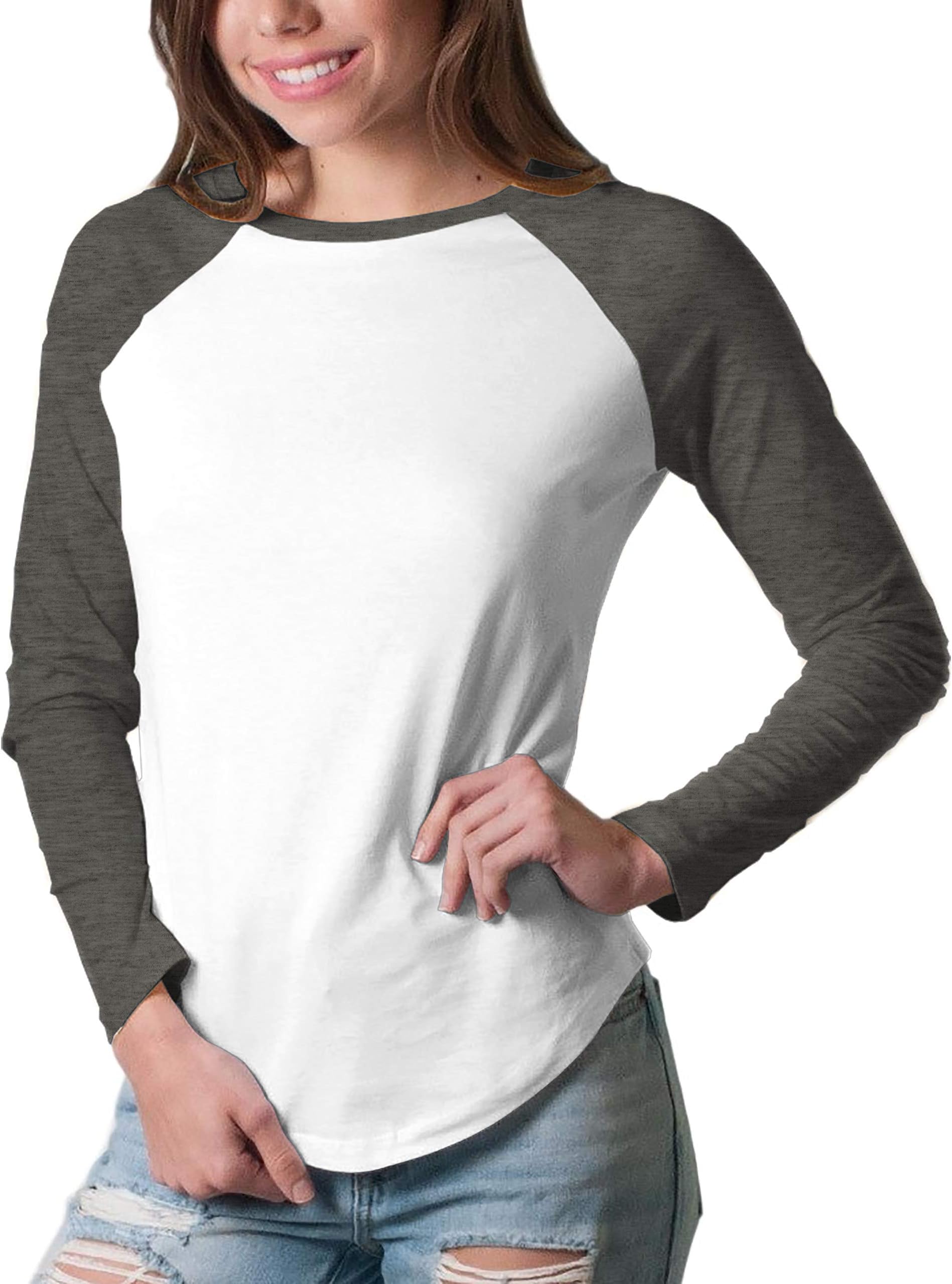 Friday Chic Women's Raglan Long Sleeve Baseball Shirt