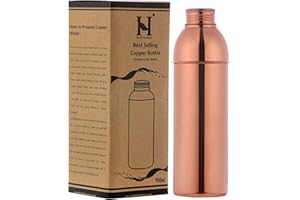 HealthGoodsIn Pure Copper Bottle 900 Ml, Eco-Friendly, Reaping Ayurvedic Benefits - UNLINED, UNCOATED and LACQURE FREE (Without Lacqured)