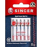 SINGER Stretch Sewing Machine Needles, Size 80/12-5 Count