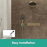 Hansgrohe FixFit Q Wall Outlet Shower Holder Brushed Bronze view 2