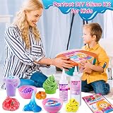 YOPINSAND Ice Cream DIY Slime Kit 26-Piece Butter Cloud Slime Add-ins view 5