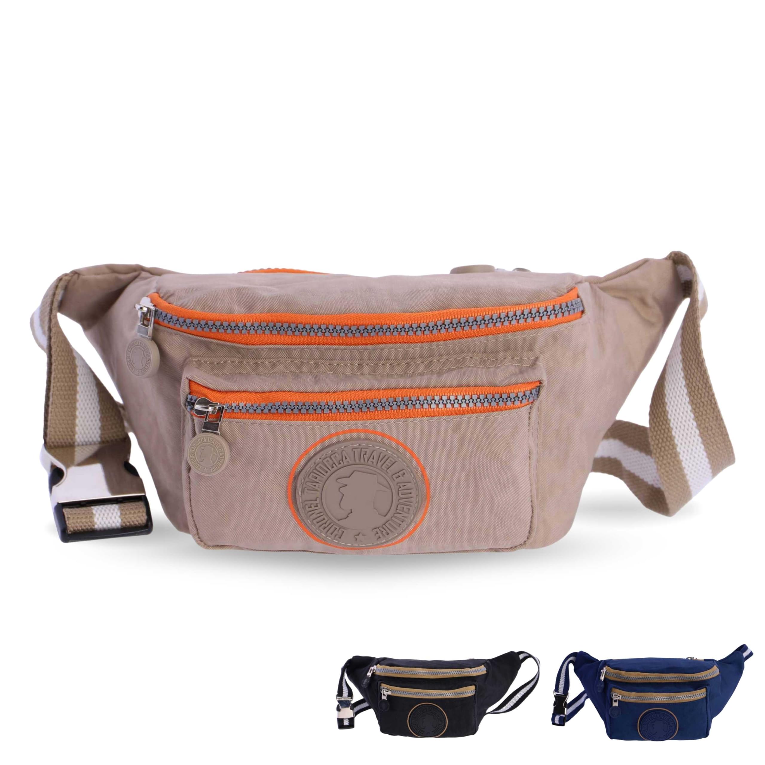 Coronel Tapiocca Bum Bag Fashion Women's Waterproof Belt Bag Outdoor Waist Bag Women's Bum Bag Chest Pocket, Alda, Beige