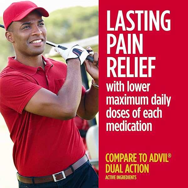 GOODSENSE DUAL ACTION ACETAMINOPHEN 250 MG AND IBUPROFEN (NSAID) 125 MG TABLETS, PAIN RELIEVER FOR HEADACHE RELIEF, ARTHRITIS PAIN RELIEF AND MORE, 144 COUNT