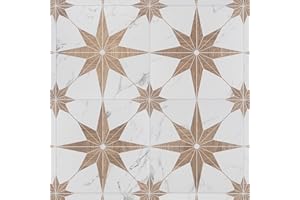 MEROLA TILE Llama Stella Loire Noce 9-3/4" x 9-3/4" Porcelain Floor and Wall Tile