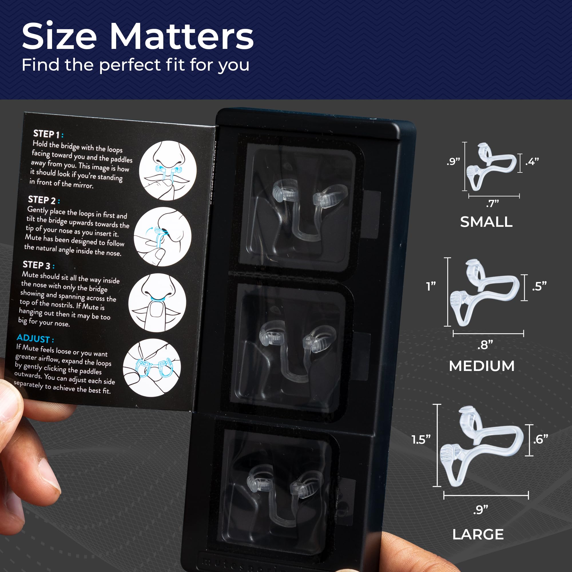 MUTE By Rhinomed Nasal Dilator For Snore Reduction Trial Pack Increases