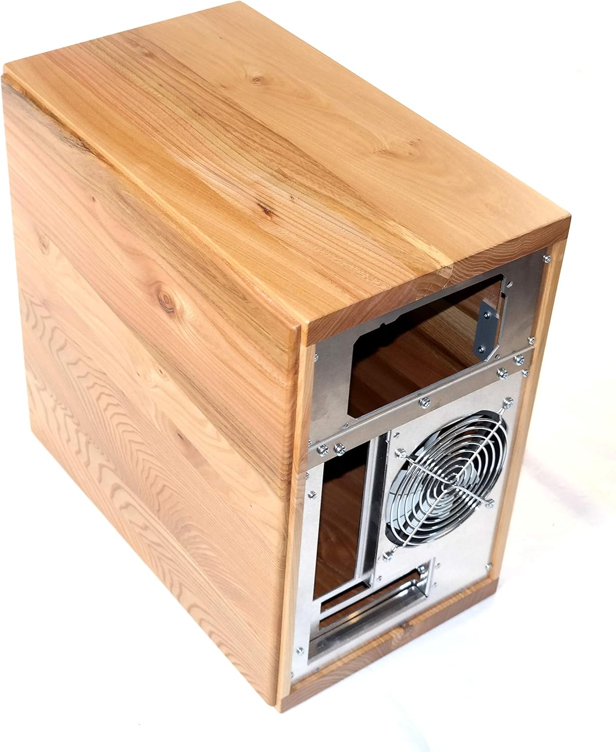 Computer Gehause Holz Mini Itx Massiv 40cm X 38cm X 25cm Ruster Amazon De Kuche Haushalt