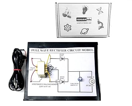 INSIGNIA LABS - AC Full Wave Rectifier Circuit Control Science Model Kit | School Project Kit