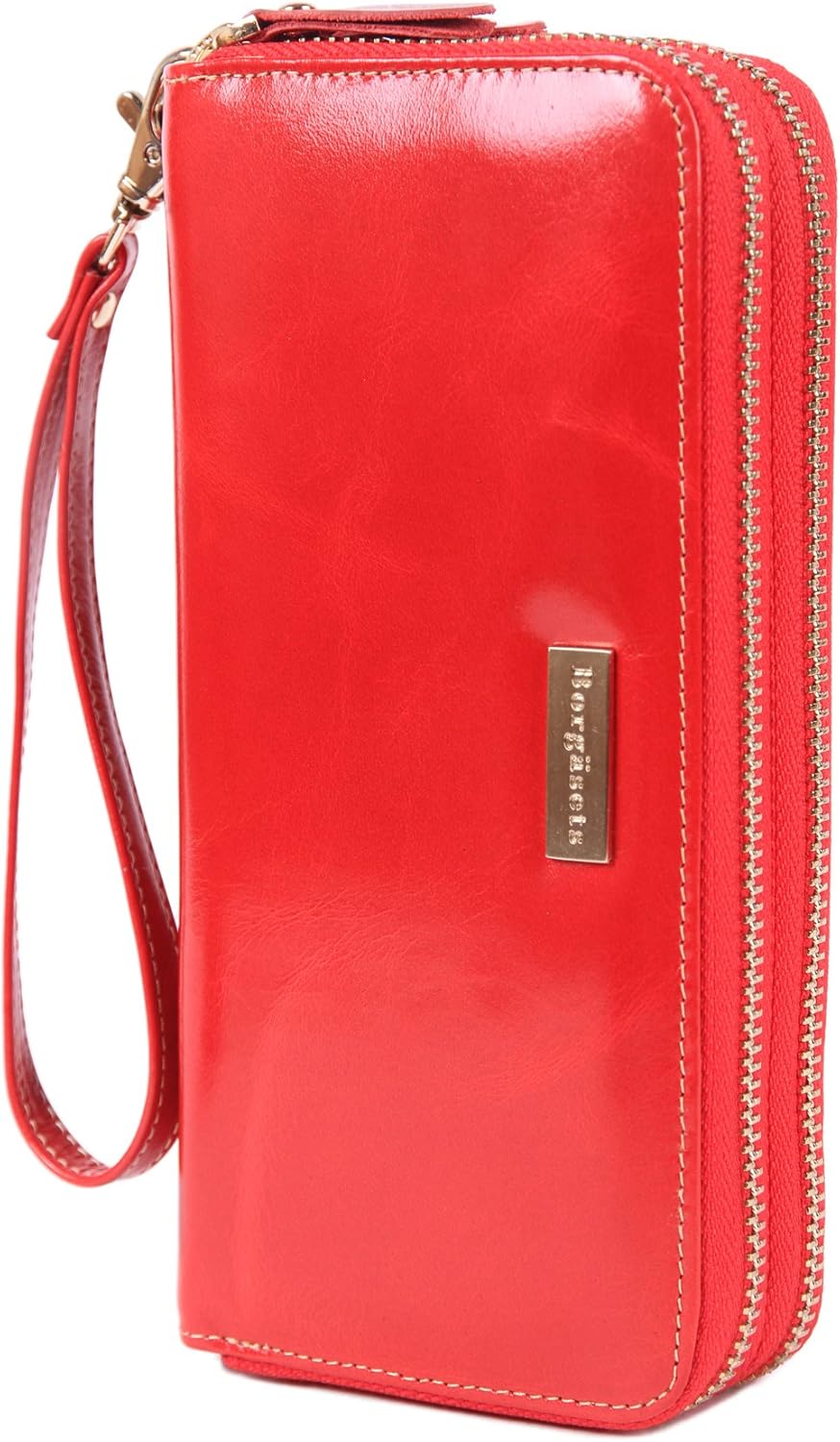 Women's RFID Leather Organizer Wallet Double zip