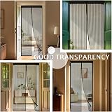 YRH Magnetic Fly Screen Door Heavy Duty Self-Sealing Mesh Black 90x210cm No view 5