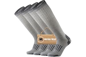 ONKE Mens Thick Full Cushion Over the Calf Socks Heavyweight OTC Knee High Steel Toe Western Work Boot Thermal Hiking Hunting