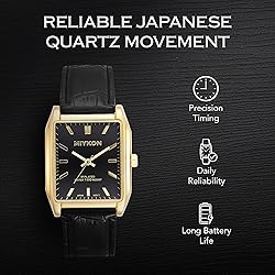 Miykon Vintage Watches for Men - Tank Square Gold