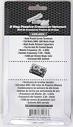 300 Watts 2 Way Crossover - (2 Pack) Passive Car