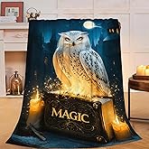 Owl Blanket Cute Owl Throw Blanket Magical Soft Cozy Fleece Fuzzy Stuff Plush Flannel Gifts for Girls Women Boys Kids Adults 40''x50''