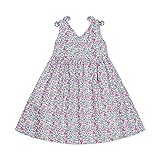 Hope & Henry Girls' Sleeveless Bow Shoulder Swing