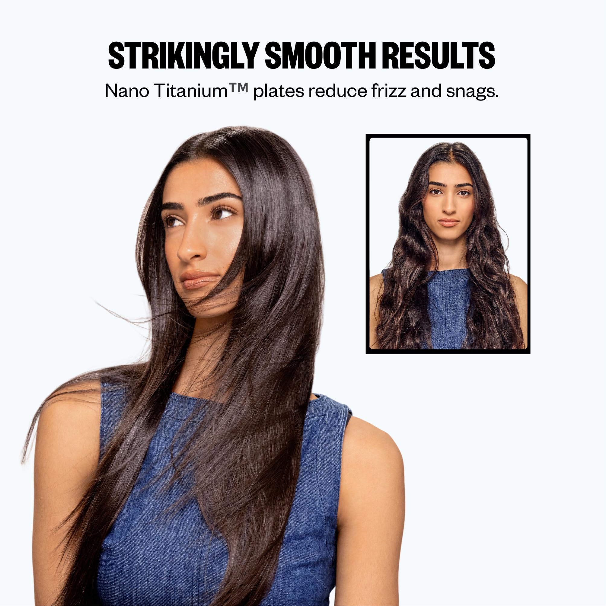 Condition photo showing New/Like New for babylisspro nano titanium flat iron hair straightener