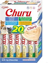 INABA Churu Cat Treat Tuna Variety Box 1 Pack 20 x 14g Soft & Creamy