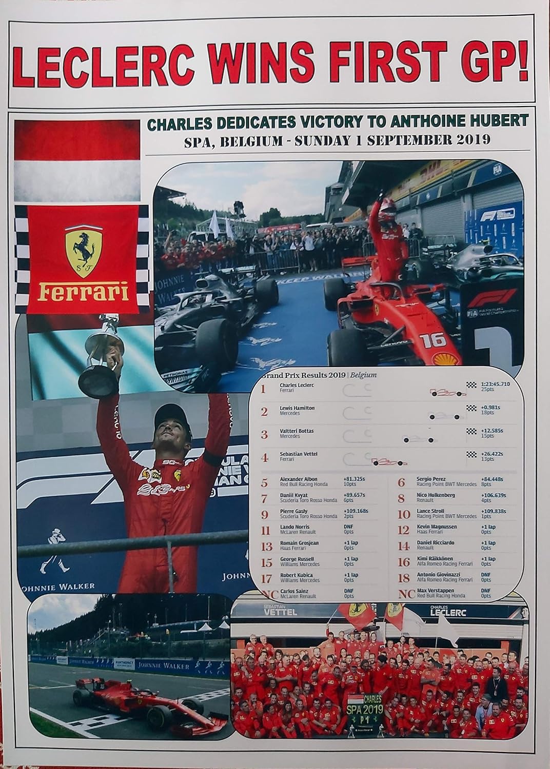 Tableaux Posters Et Arts Decoratifs Photographies Rodschinson Com Sgh Services Cadre Encadre Avec Autographe Charles Leclerc Ferrari Formule 1 Signe