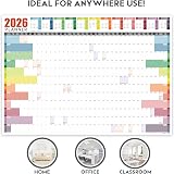 Giftinghouse 2026 Wall Planner A2 Laminated UK Full Year 42 x 59.4 cm with view 3