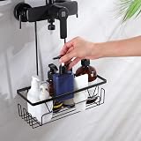 KEGII Shower Caddy Hanging Bathroom Storage with Hanger Black view 3