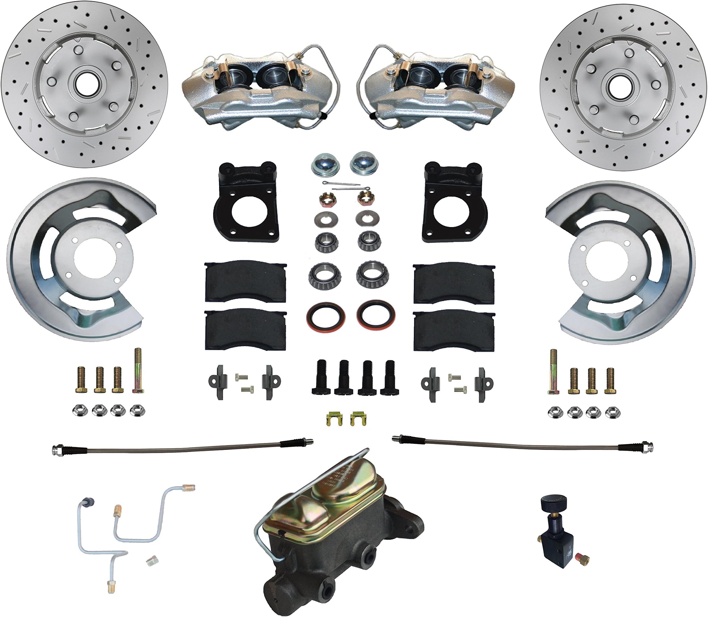 FC0001-405X - Manual Conversion Kit Cast Iron M/C with MaxGrip Cross Drilled Rotors
