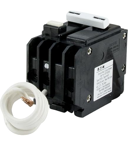 Eaton 50A GFCI Circuit Breaker - Two-Pole 120/240V With Pigtail Neutral For Panel Protection