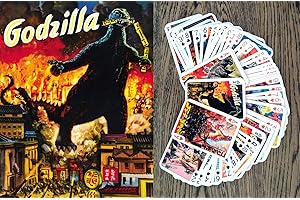 FLONZGIFT KAIJU Playing Cards (Poker Deck 54 Cards All Different) Kaiju Monster Dinosaur Vintage Japan Horror Action Movies Posters