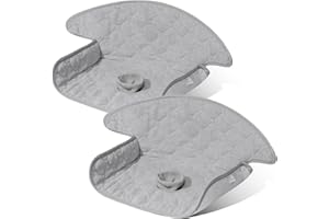 SMART ELF 2 Packs Baby Car Seat Protector for Potty Training - Prevents Diaper Leaks & Spills, Fits Child Safety Car Seats, Strollers & High Chairs, Machine Washable & Dryer Safe (Light Gray)