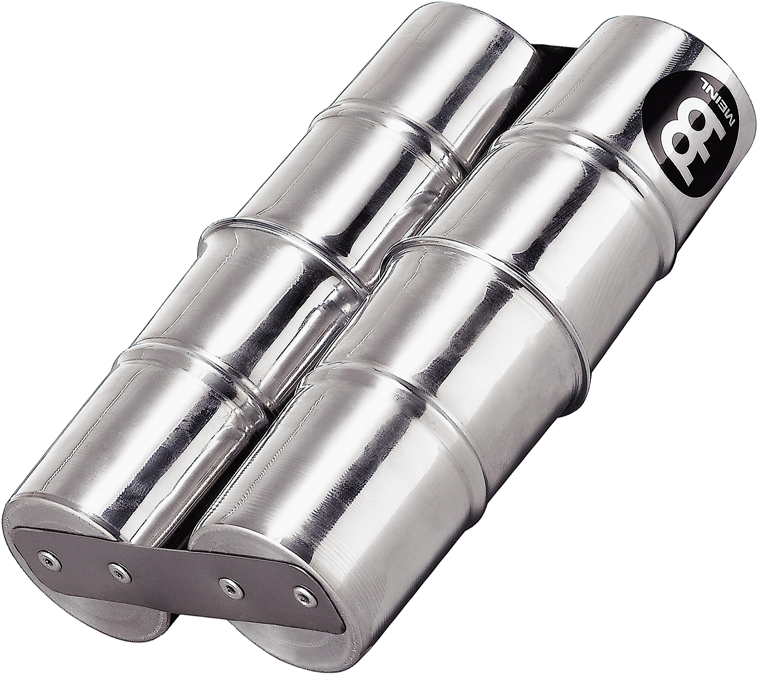 Meinl Percussion Aluminum Samba Shaker - Small Musical Instrument with warm Sound - Double - Aluminum, Silver (SSH2-S)