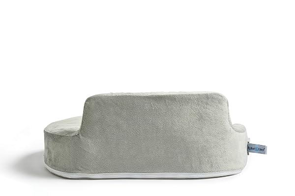 MY BREST FRIEND SUPER DELUXE NURSING PILLOW – ENHANCED COMFORT & ERGONOMIC BREASTFEEDING PILLOW FOR ULTIMATE SUPPORT FOR MOM & BABY – ADJUSTABLE AND WITH HANDY SIDE POCKET, PLATINUM