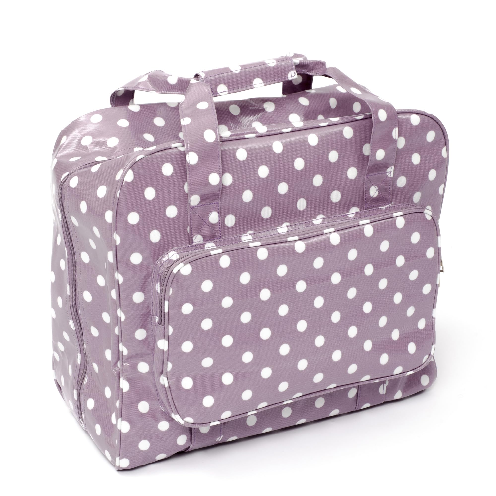 Hobby Gift MR4660Q Sewing Machine Bag: PVC: Mauve Spot, ((d/w/h): 20 x 43 x 37cm
