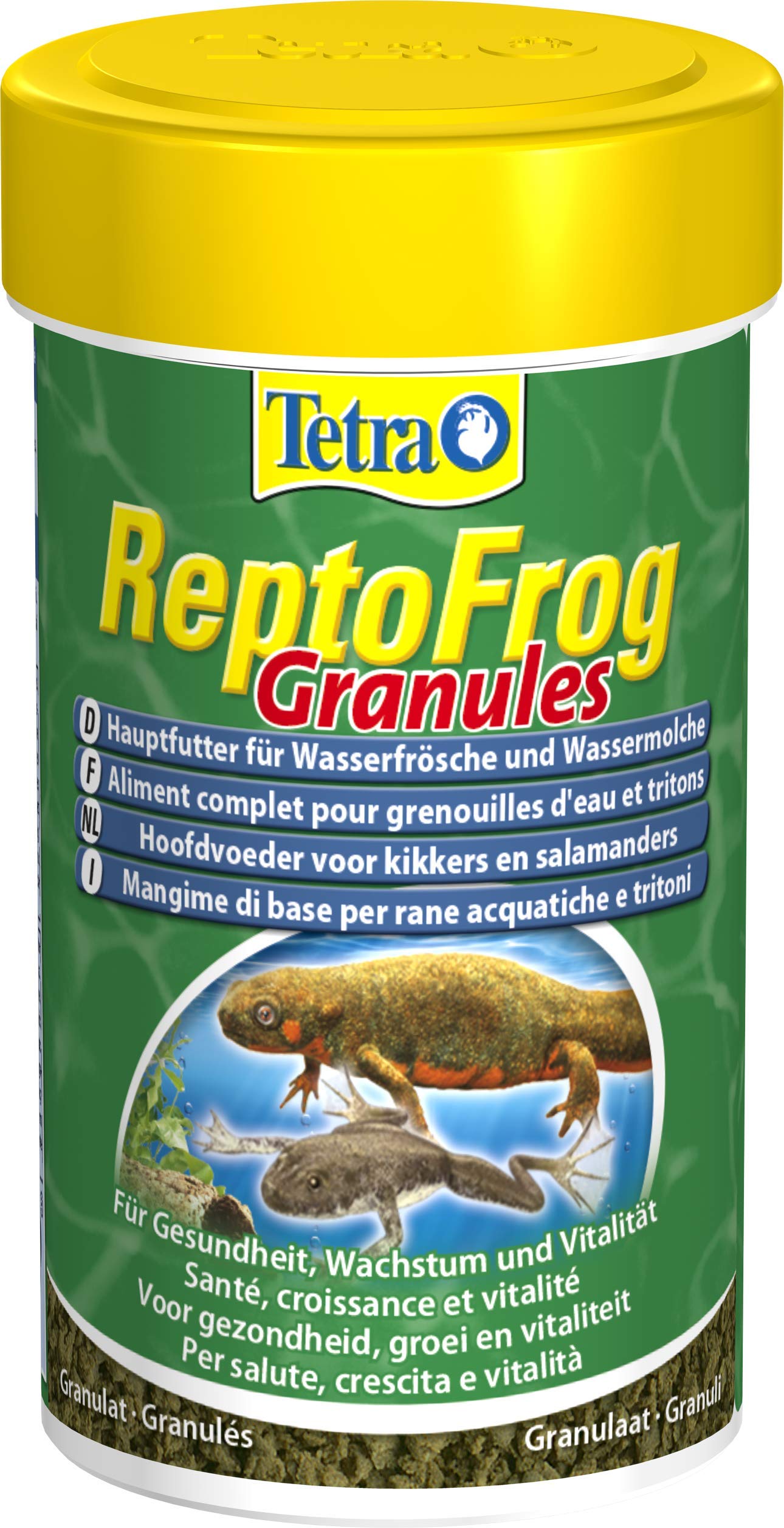 Tetra ReptoFrog Granules 100 ml: Complete Food for Frogs & Newts, Rich in Protein, Easy to Swallow Pellets, 36g x 36