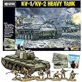 Wargames Delivered Bolt Action: KV1/2 Heavy Tank Model Kit, 28mm WWII Miniature Tank Set for Tabletop Wargaming