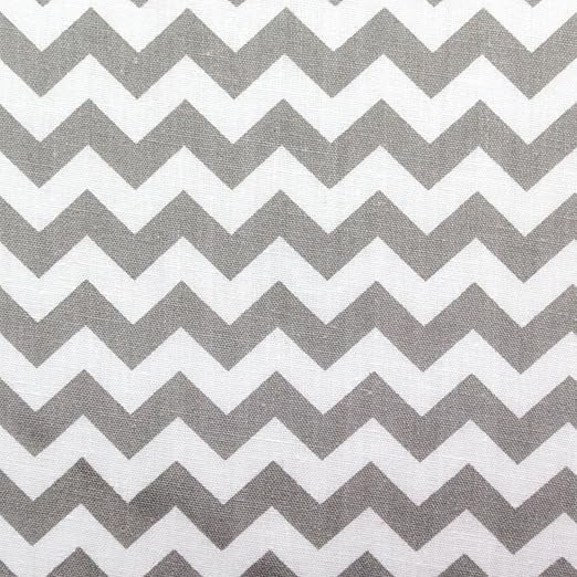 Small Chevron Poly Cotton Gray 