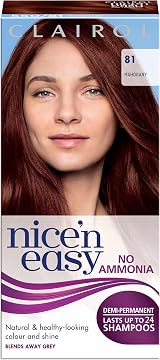 Clairol Nice 'n Easy No Ammonia Hair Dye 81 Mahogany Semi-Permanent Aloe Vera view 1