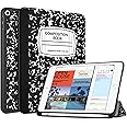 Fintie Case with Pencil Holder for iPad Mini 5 2019 - [SlimShell] Lightweight Soft TPU Back Protective Smart Stand Cover with Auto Wake/Sleep for iPad Mini 5th Generation 7.9", Composition Book Black