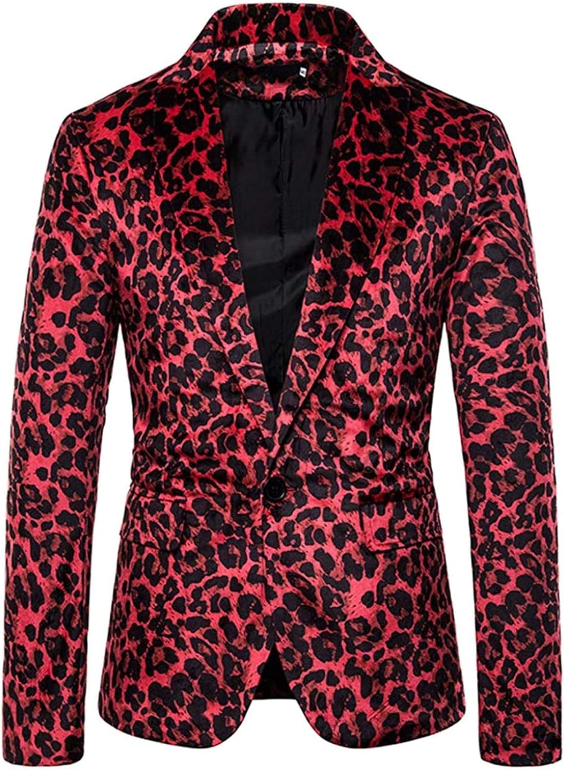 Amazon.com: Men's Retro 1 Button Animal Print Party Casual Blazer