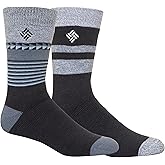 Columbia Stripy Hue Medium Weight Thermal Socks 2 Pair