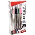 Pentel RSVP Ballpoint Pen, (1.0mm), Medium Line, Mixed Colors (BK91PC12M) (Pack of 1, 12 Count Total)