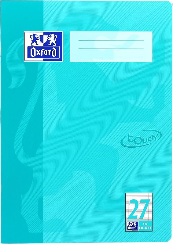 400086469 quaderno "Touch" rigatura 27 - a righe con bordo doppio nero, 15 Pezzi