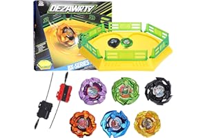 X Stadium Blade Set Featuring X Acceleration Rail, 6 Right Spinning Battle Tops, 2 Launchers and Arena,Boys Birthday Gift Toy