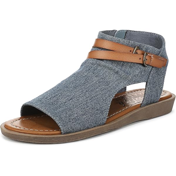 Sandales Plates Blowfish Dream – Tige Tissée En Faux Daim, Détail Boucle – Végétalien – Femme