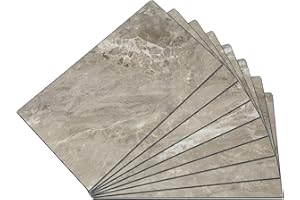 Palisade 25.6 in. x 14.8 in. Interlocking Vinyl Waterproof Wall/Backsplash Tiles for Kitchen or Bathroom in Venetian Marble (8 Pack)