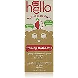 Hello Oral Care Fluoride Free Toddler Training Toothpaste, Organic Apple, 1.5 Ounce