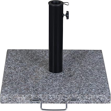 granite umbrella stand with wheels