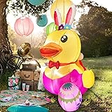 Morejoy 5 FT Easter Inflatable Decorations, Easter
