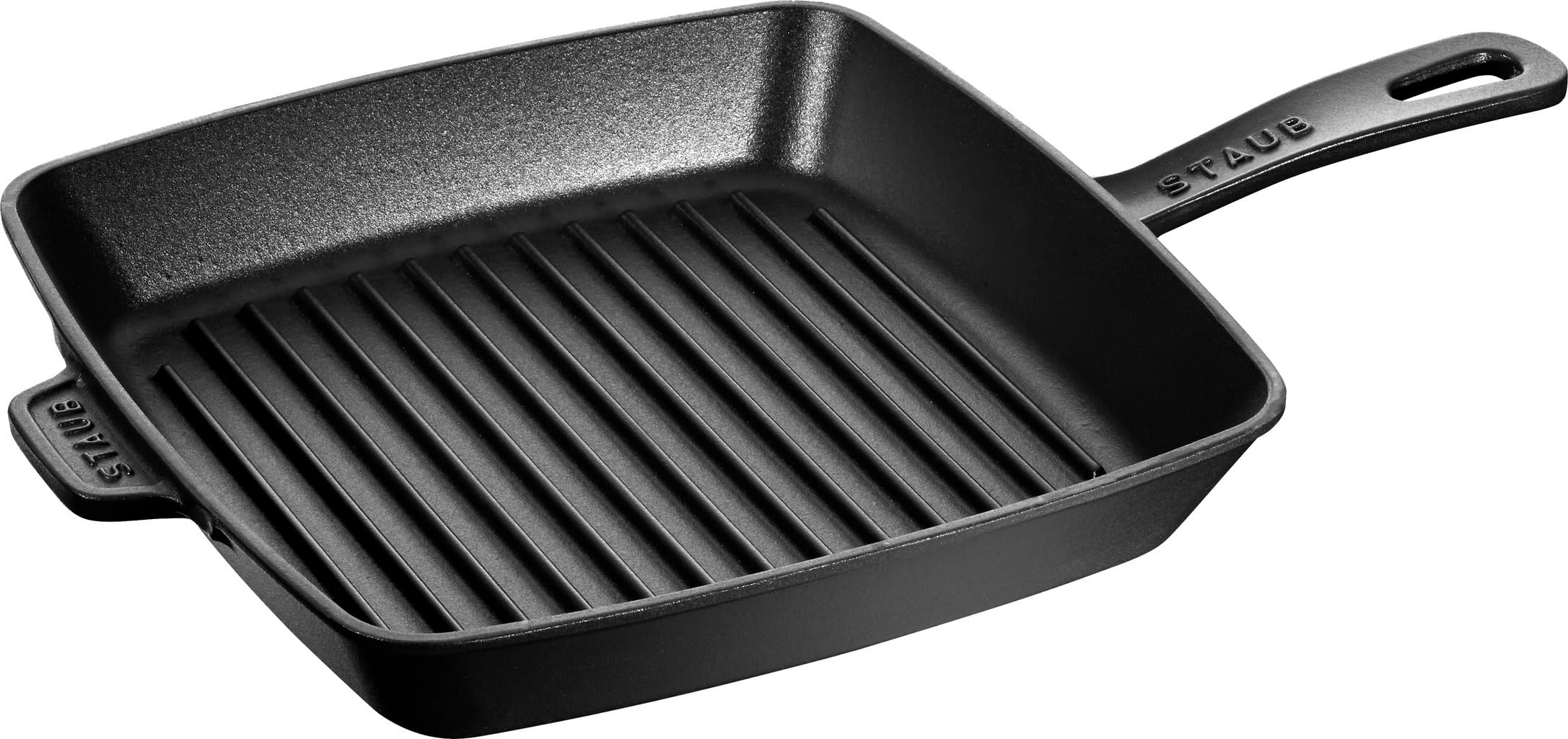 STAUB 1003305 Cast Iron Square American Grill Pan, 26 x 26 cm, Black