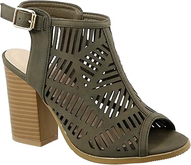 mid heel open toe shoes