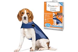 ThunderShirt for Dogs, Medium, Blue Polo - Dog Anxiety Relief Calming Vest
