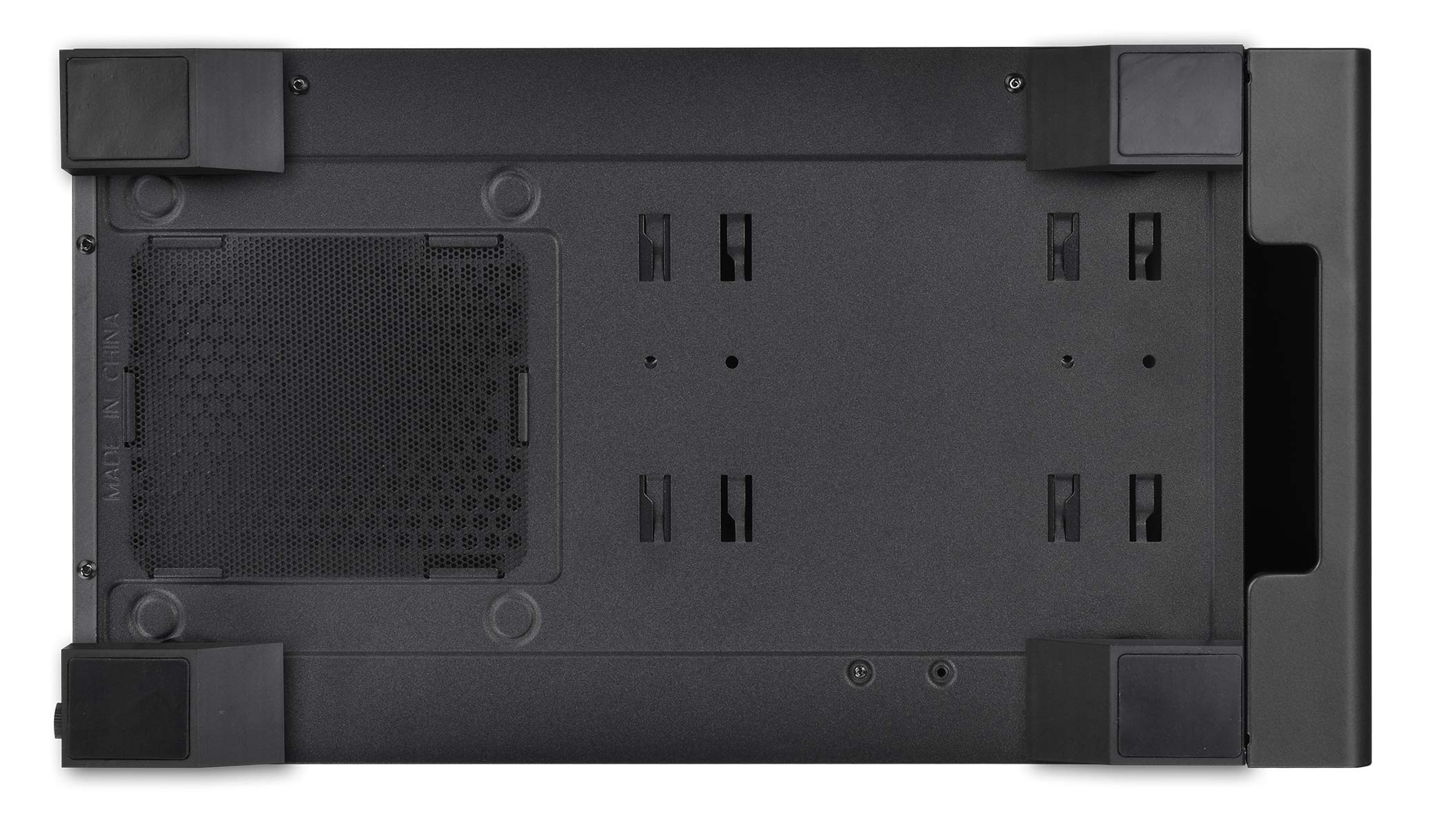 Thermaltake CA-1Q9-00S1WN-00 S100 Tempered Glass Black Edition Micro-ATX Mini-Tower Computer Case with 120mm Rear Fan Pre-Installed